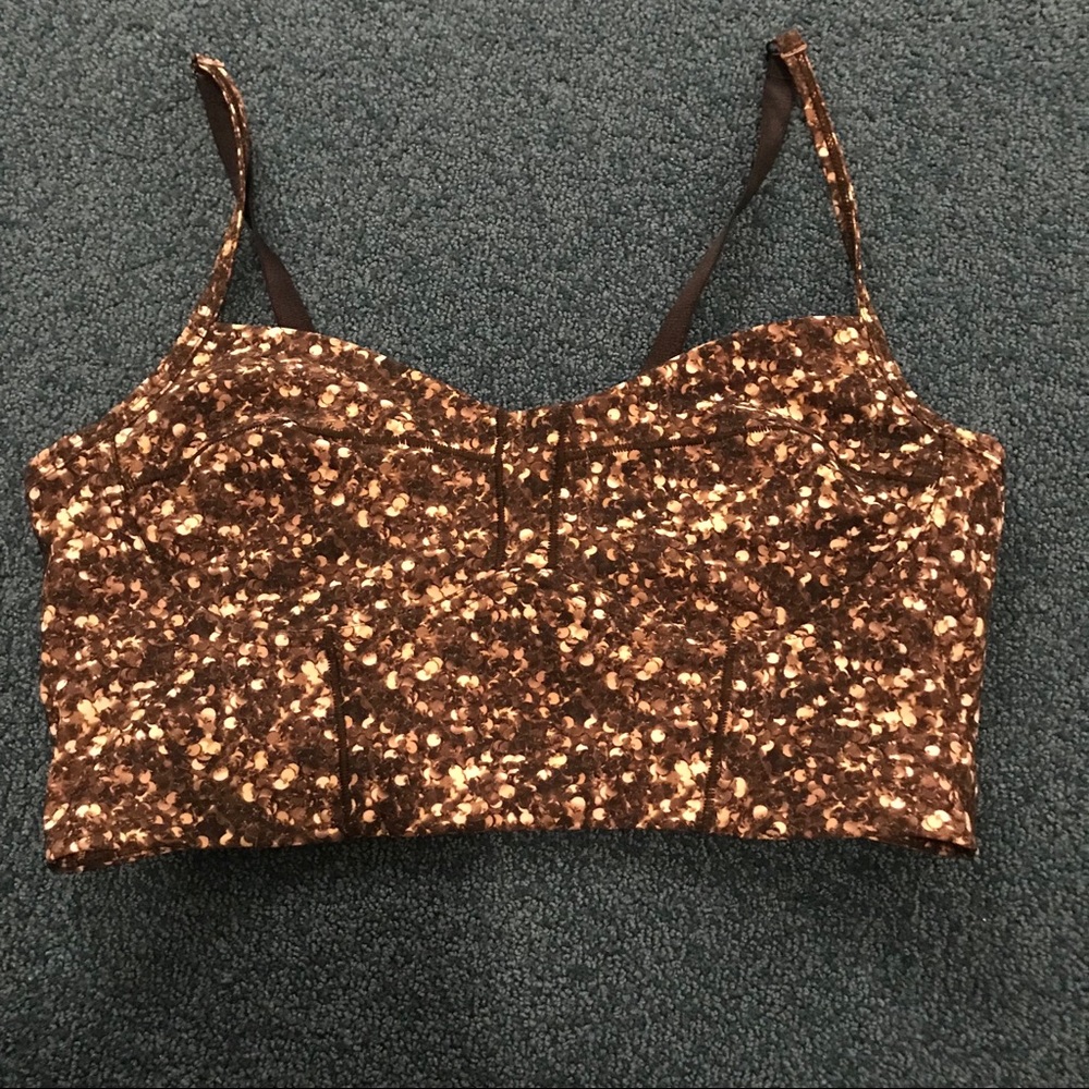 Lululemon sequin print sports bra